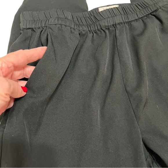 Marine Layer Allison Black Modal Blend Pull On Dolphin Hem Ankle Pants Women’s M - Picture 6 of 10